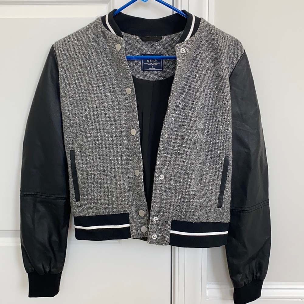 Abercrombie and Fitch Women’s Varsity Jacket, Size Small